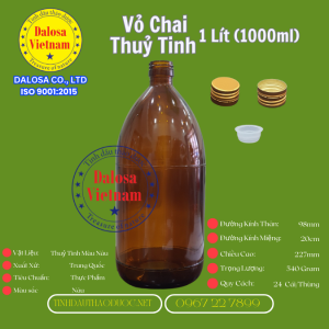 Vỏ Chai Thuỷ Tinh 1000ml